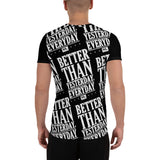 BTYE Black Men's Athletic BJJ Rash Guard