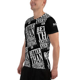 BTYE Black Men's Athletic BJJ Rash Guard