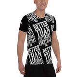 BTYE Black Men's Athletic BJJ Rash Guard