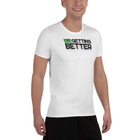 Keep Getting Better Green Men's Athletic BJJ Rash Gaurd